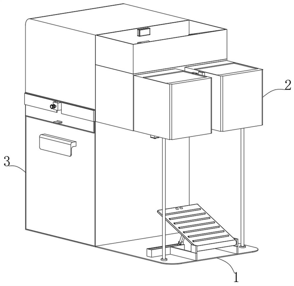 A sorting garbage collection device and collection method thereof