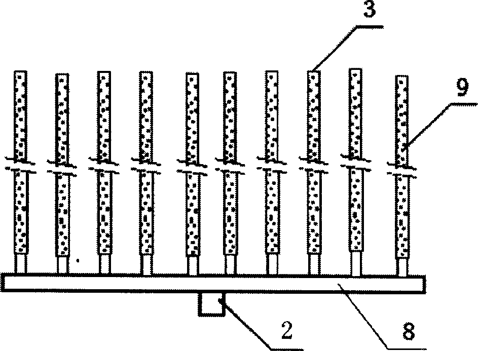 High temperature water soil-sterilizing method and high temperature water soil-sterilizing machine