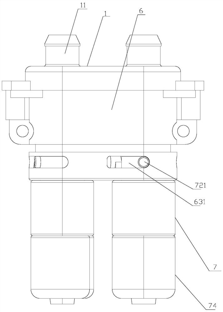 Quick connector for water heating machine