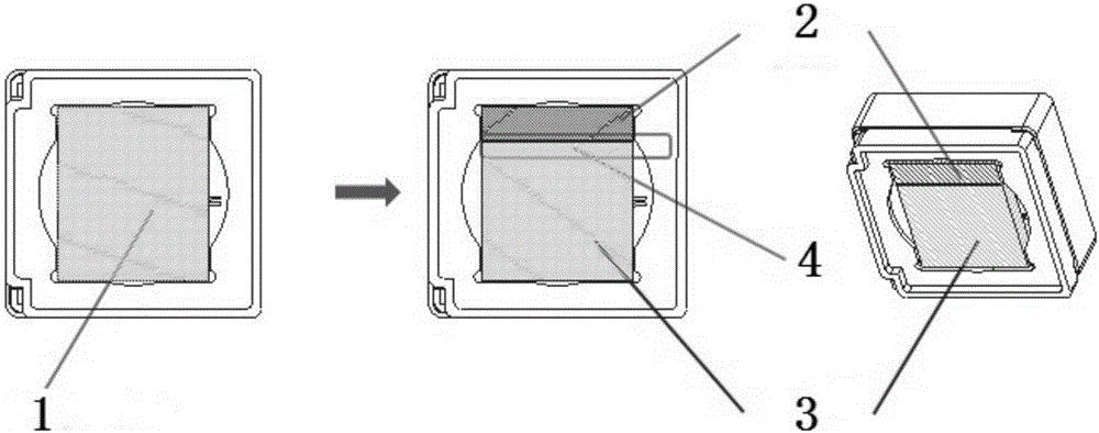 Iris recognition and photographing combined photographing module based on partition dual-pass optical filter