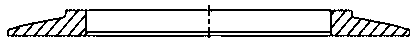 Manufacturing method for similar-disc cross-section forge piece with height-diameter ratio smaller than 0.3