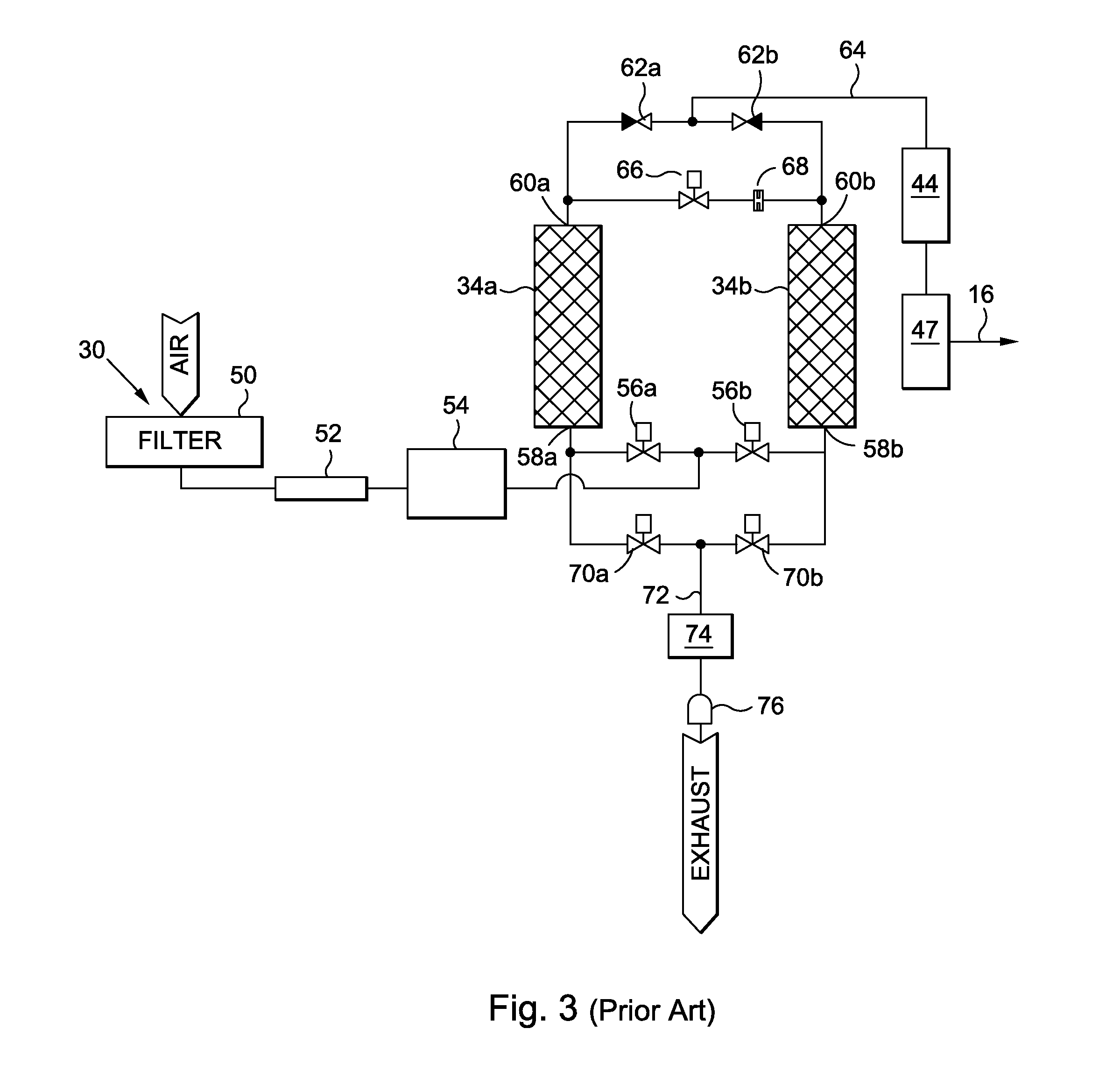 Oxygen concentrator for high pressure oxygen delivery with oxygen circulation loop and improved portability