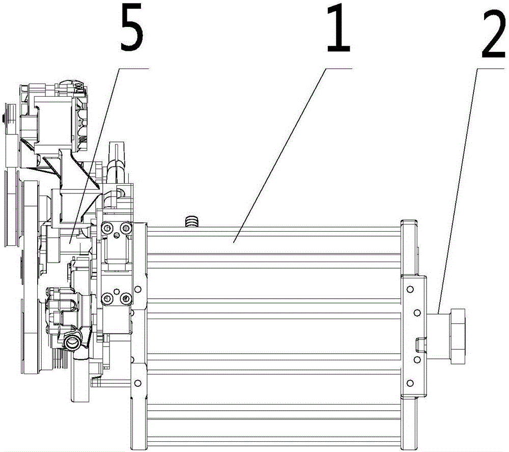 Multifunctional power motor of electric automobile