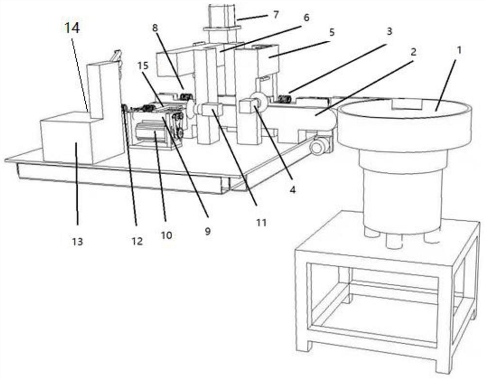 Automatic identification machine for image recognition spring, and working method thereof