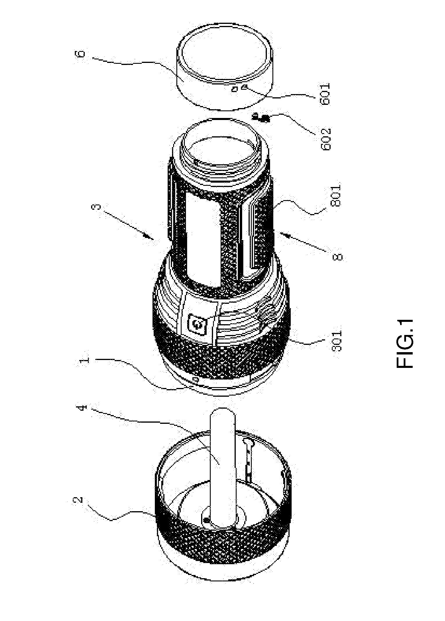 Sperm collector with squeezing function