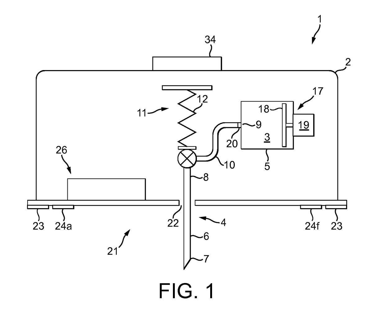 Skin-attachable drug injection device with detachment sensor