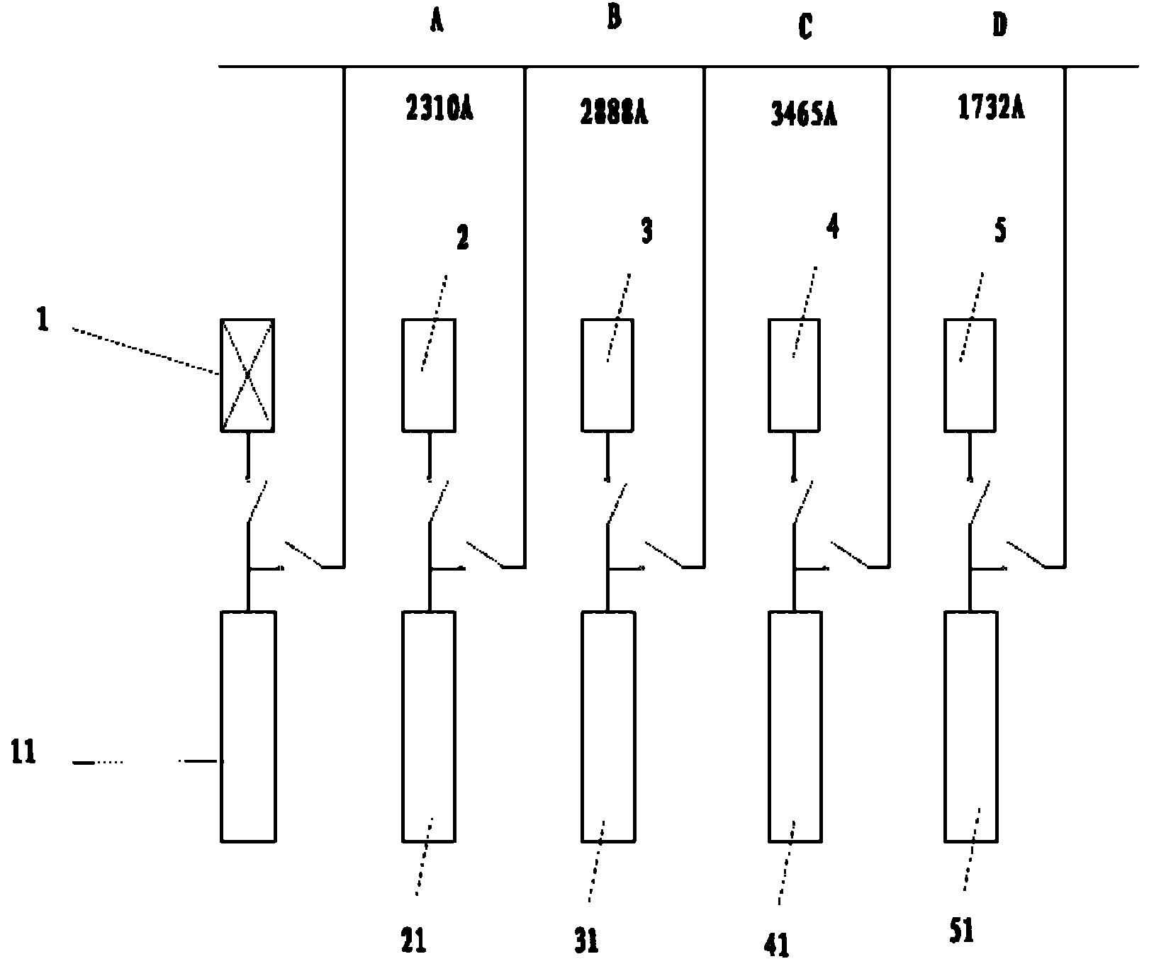 Generator parallel operation system serving as standby power supply and method for selecting bus capacity of generator parallel operation system