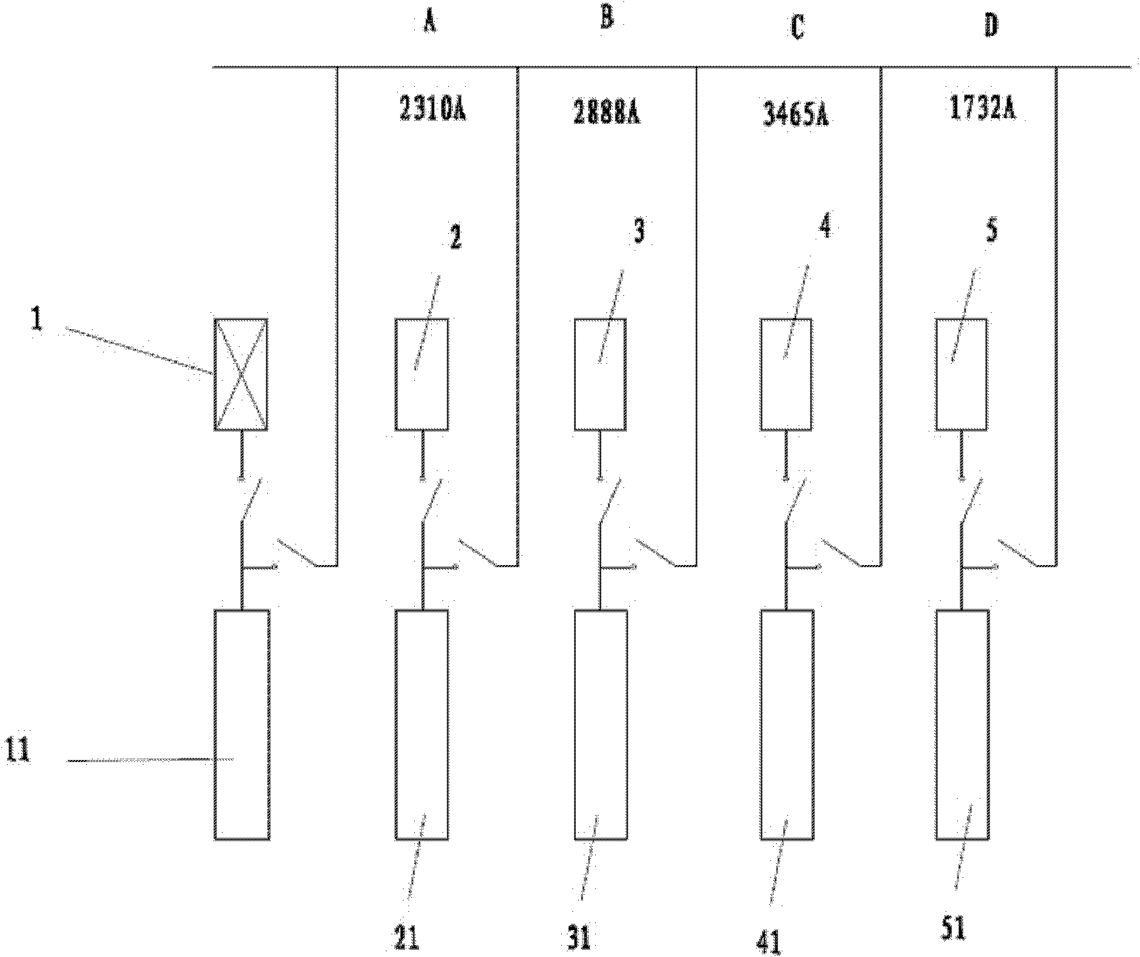 Generator parallel operation system serving as standby power supply and method for selecting bus capacity of generator parallel operation system