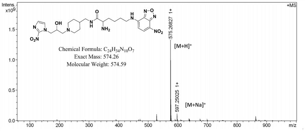 A hypoxic fluorescent imaging probe and its preparation method and application