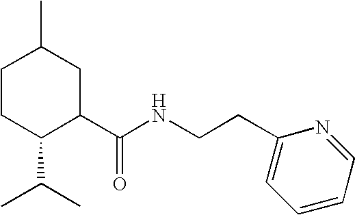 Cooling cosmetic or dermatological preparations comprising (1r,2s,5r)-2-isopropyl-5-methyl-n-(2-(pyridin-2-yl)ethyl)-cyclohexane carboxamide and/or (1r,2s,5r)-n-(4-cyanomethyl-phenyl)-2-isopropyl-5-methylcyclohexane carboxamide for reducing skin reddening