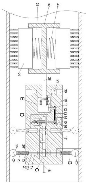 Device suitable for rust removal of inner walls of metal pipes with different diameters and different lengths