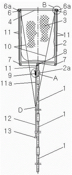 Hornet nest removing device and use method thereof