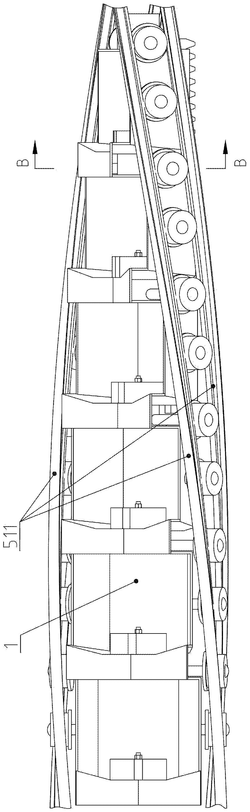 Calcium carbide conveyor train