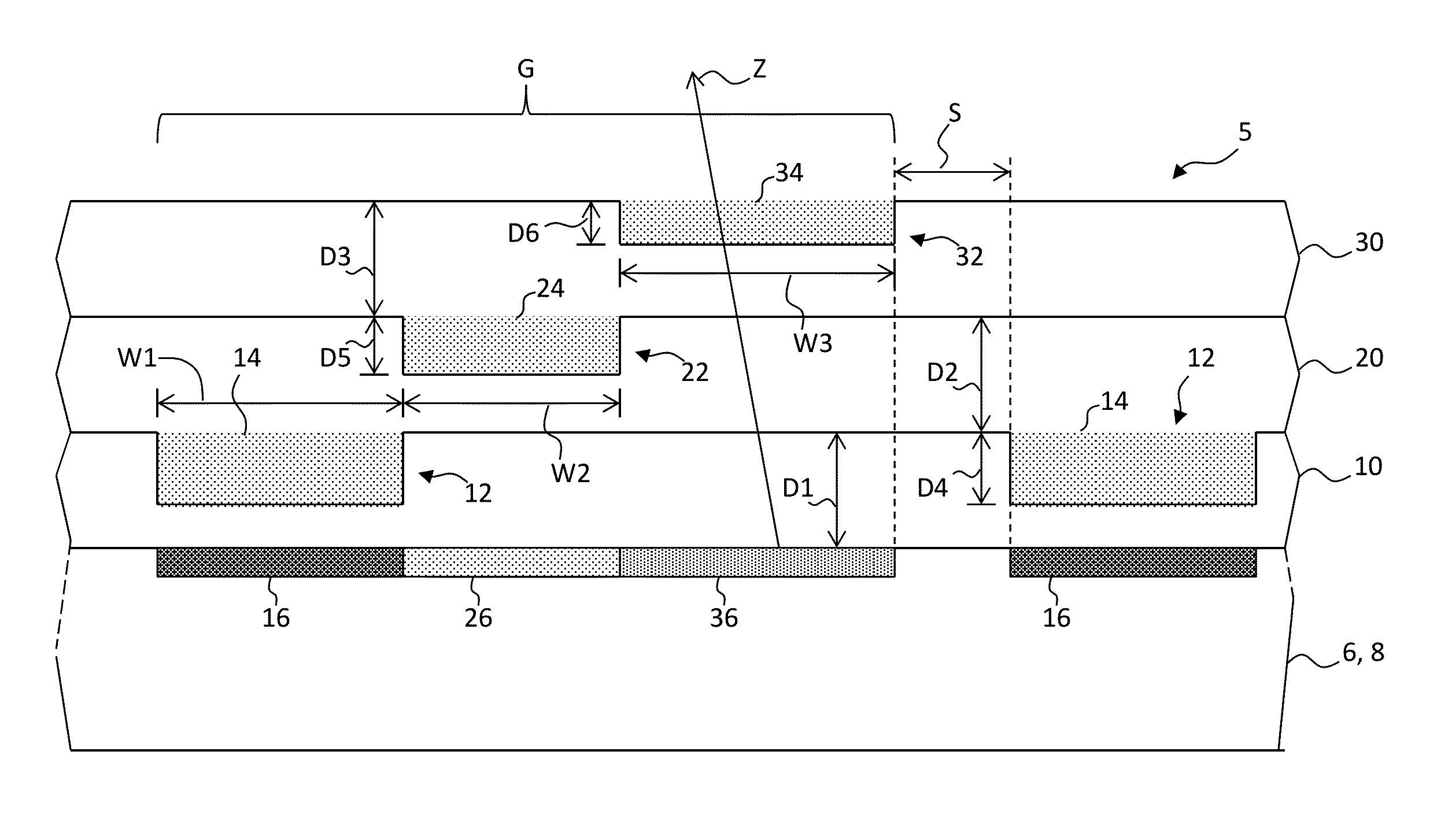 Multi-layer large-format imprinted structure