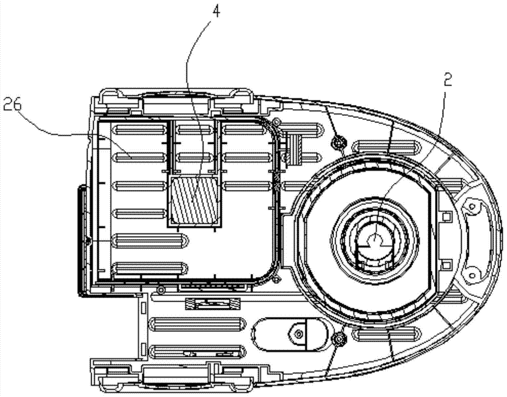 A vacuum cleaner structure