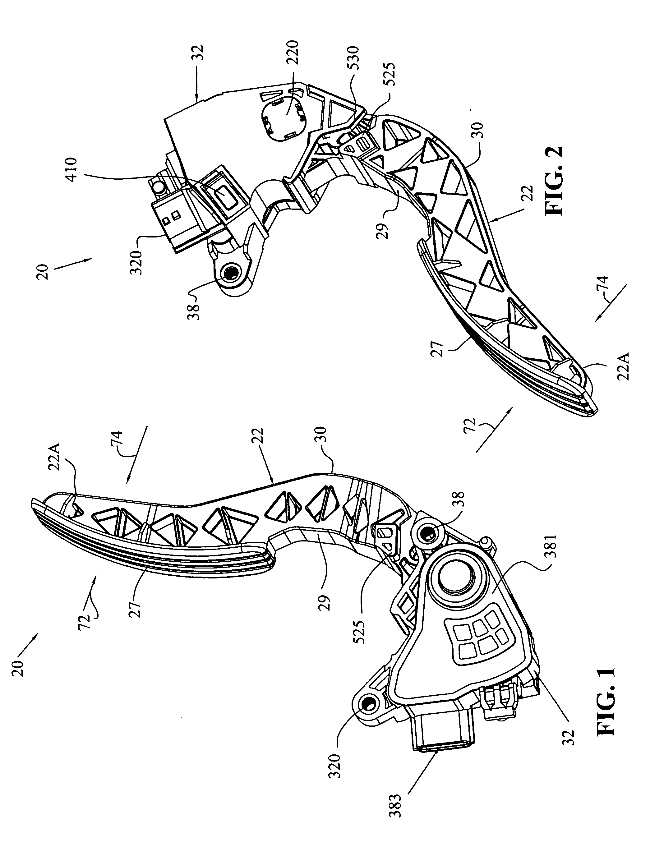 Accelerator pedal for a vehicle