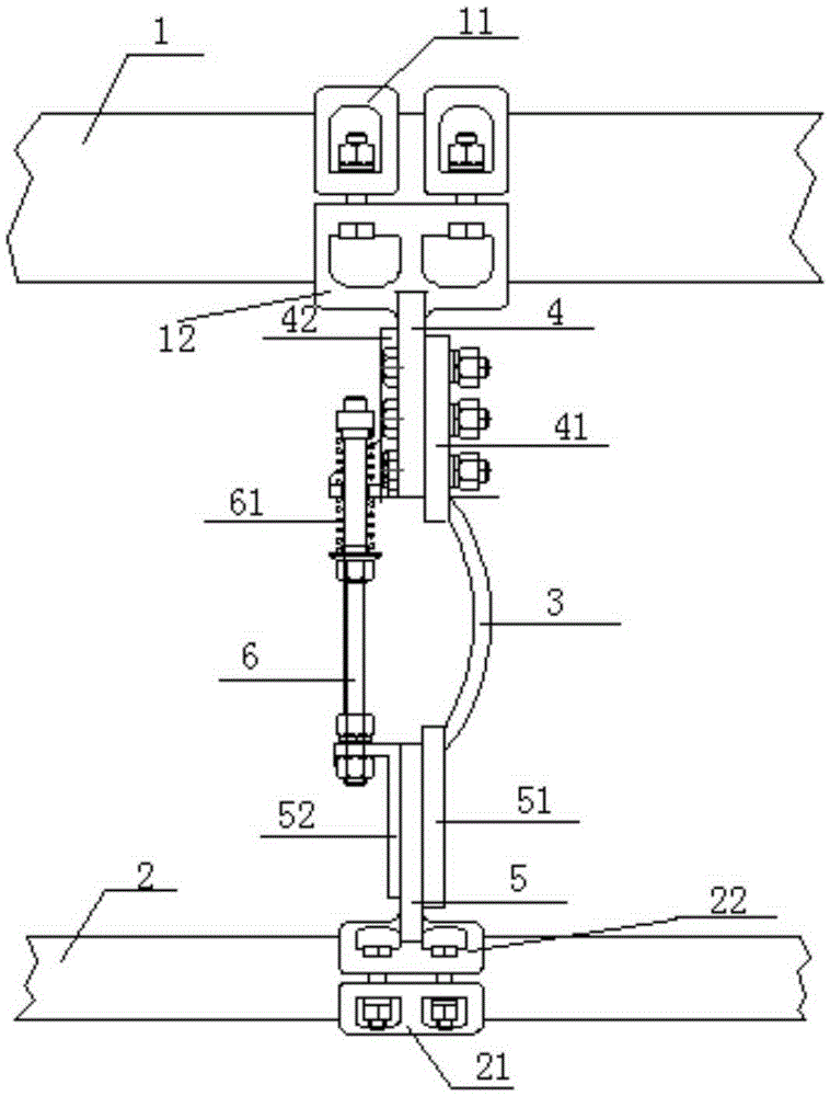 Adjustable tubular bus fitting