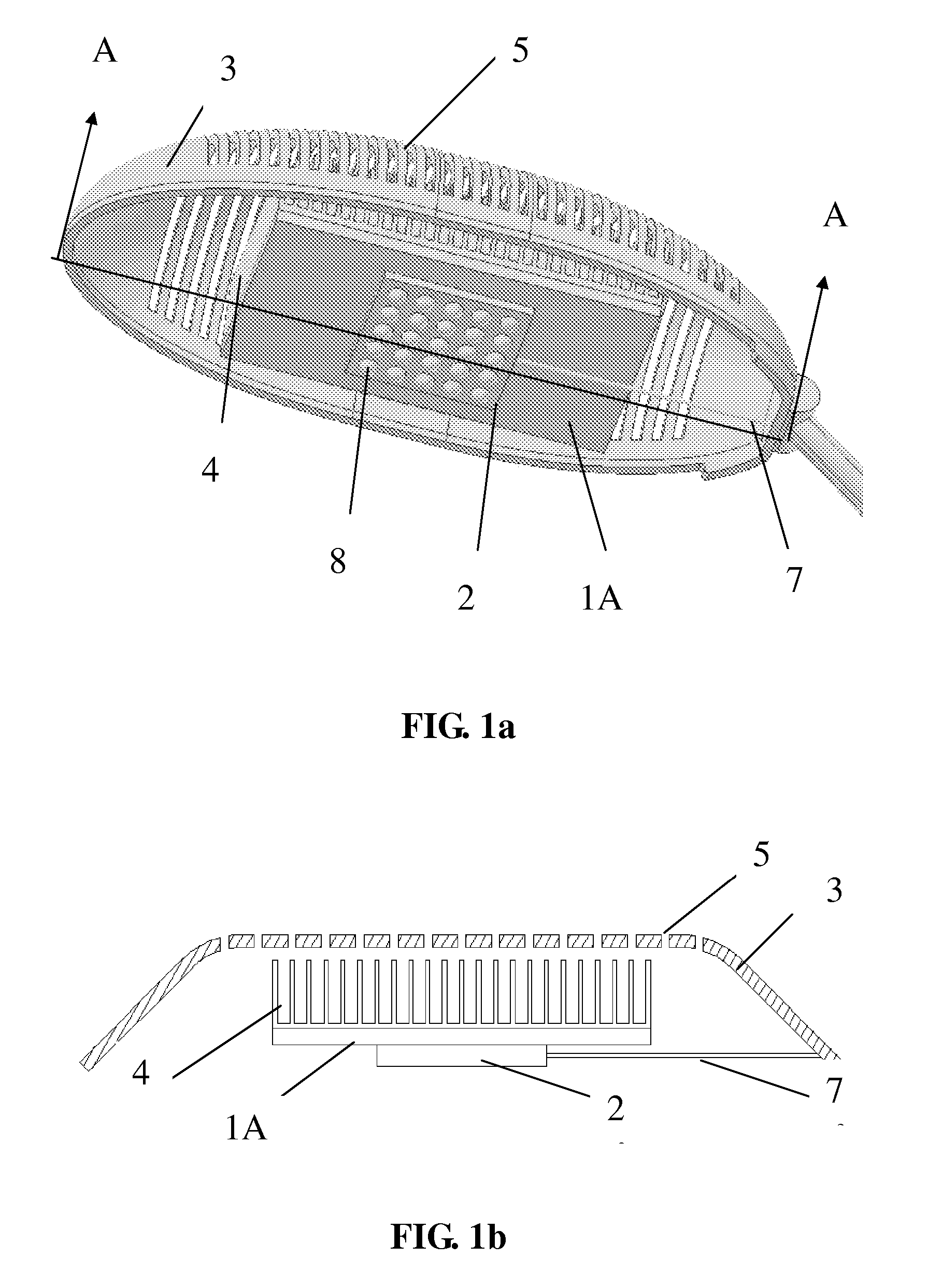 Heat dissipation devices for and LED lamp set