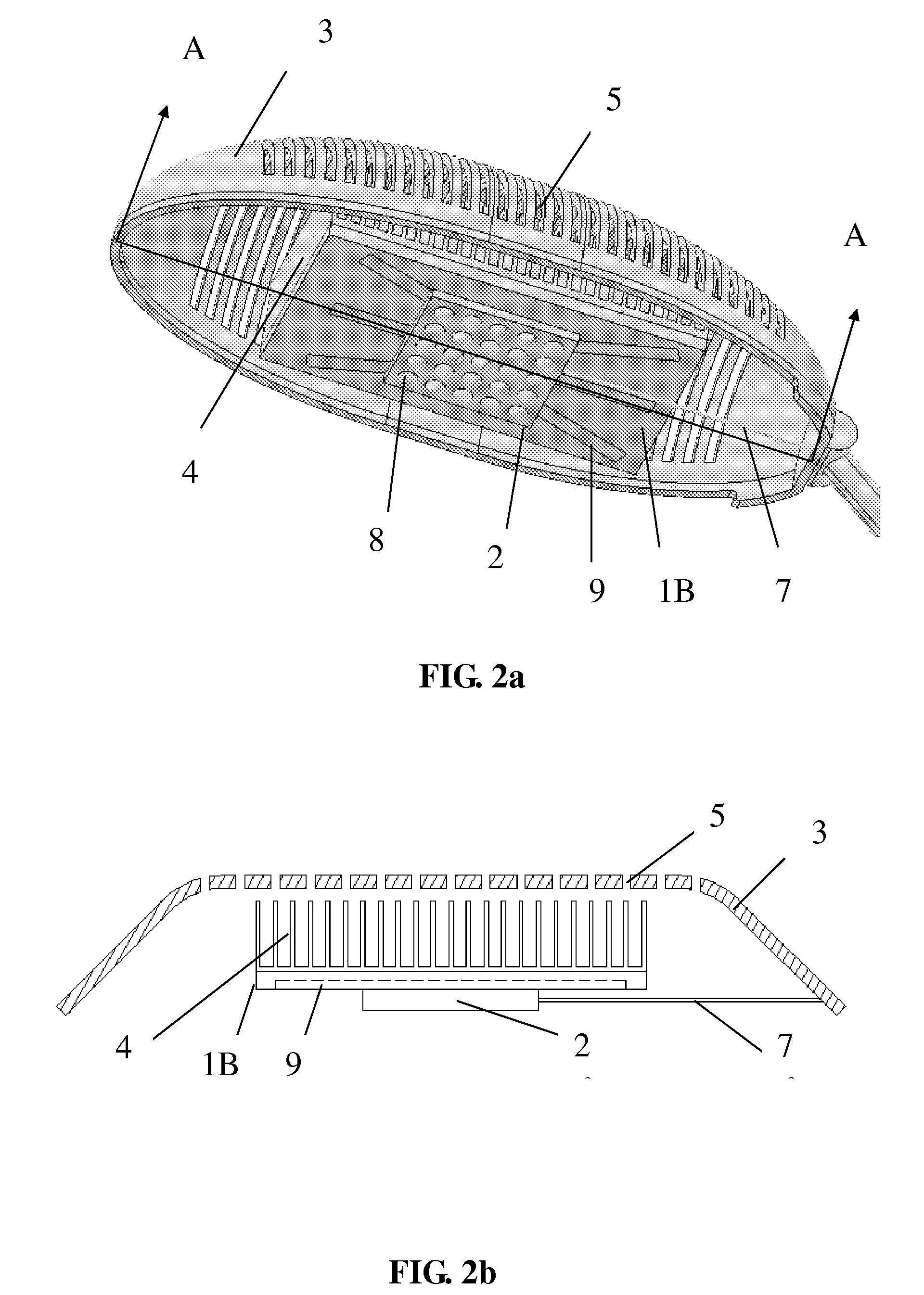 Heat dissipation devices for and LED lamp set