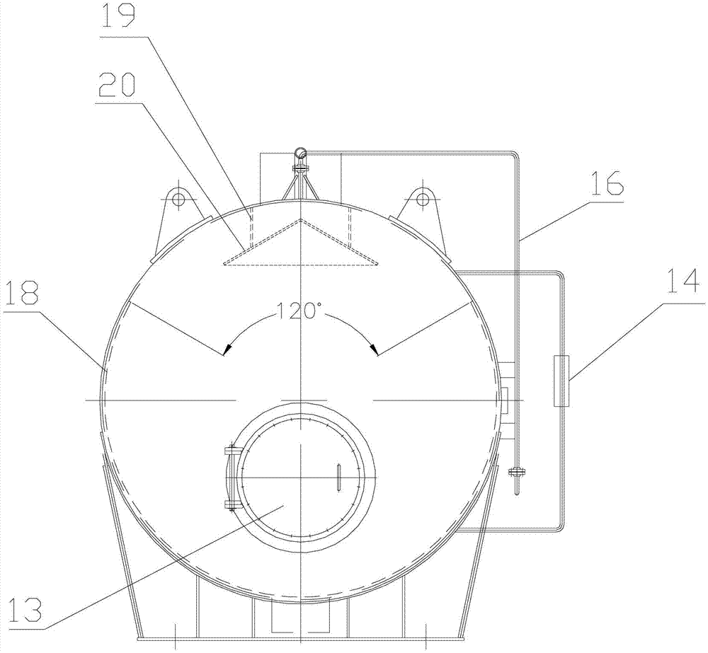 A regular sewage expansion container