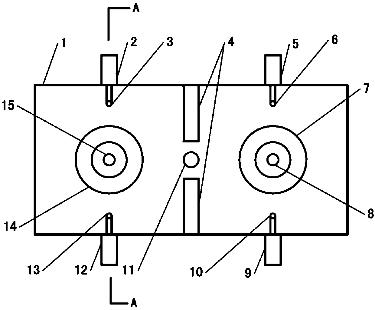 A kind of he11 mode balanced dielectric filter