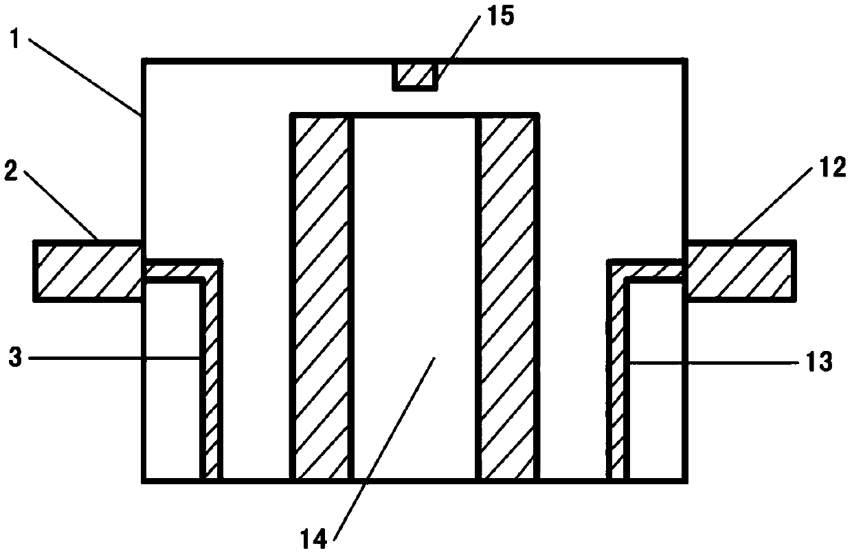 A kind of he11 mode balanced dielectric filter