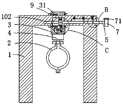 Precision-polishing gripper steering device for sand core die production