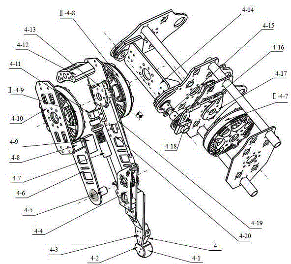 Electrically-driven small bionic four-leg robot