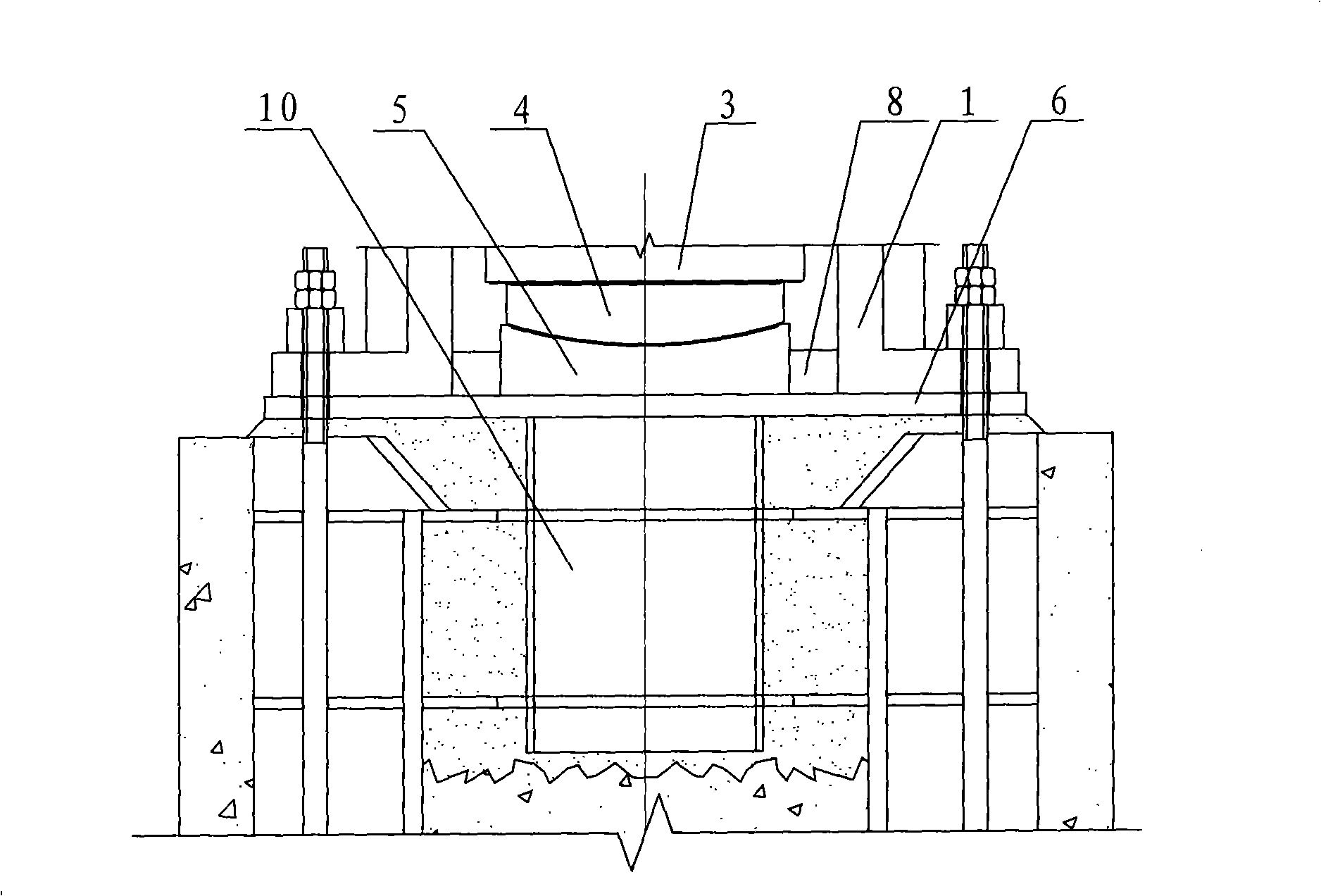 Large pulling resistance slidable ball and socket bearing