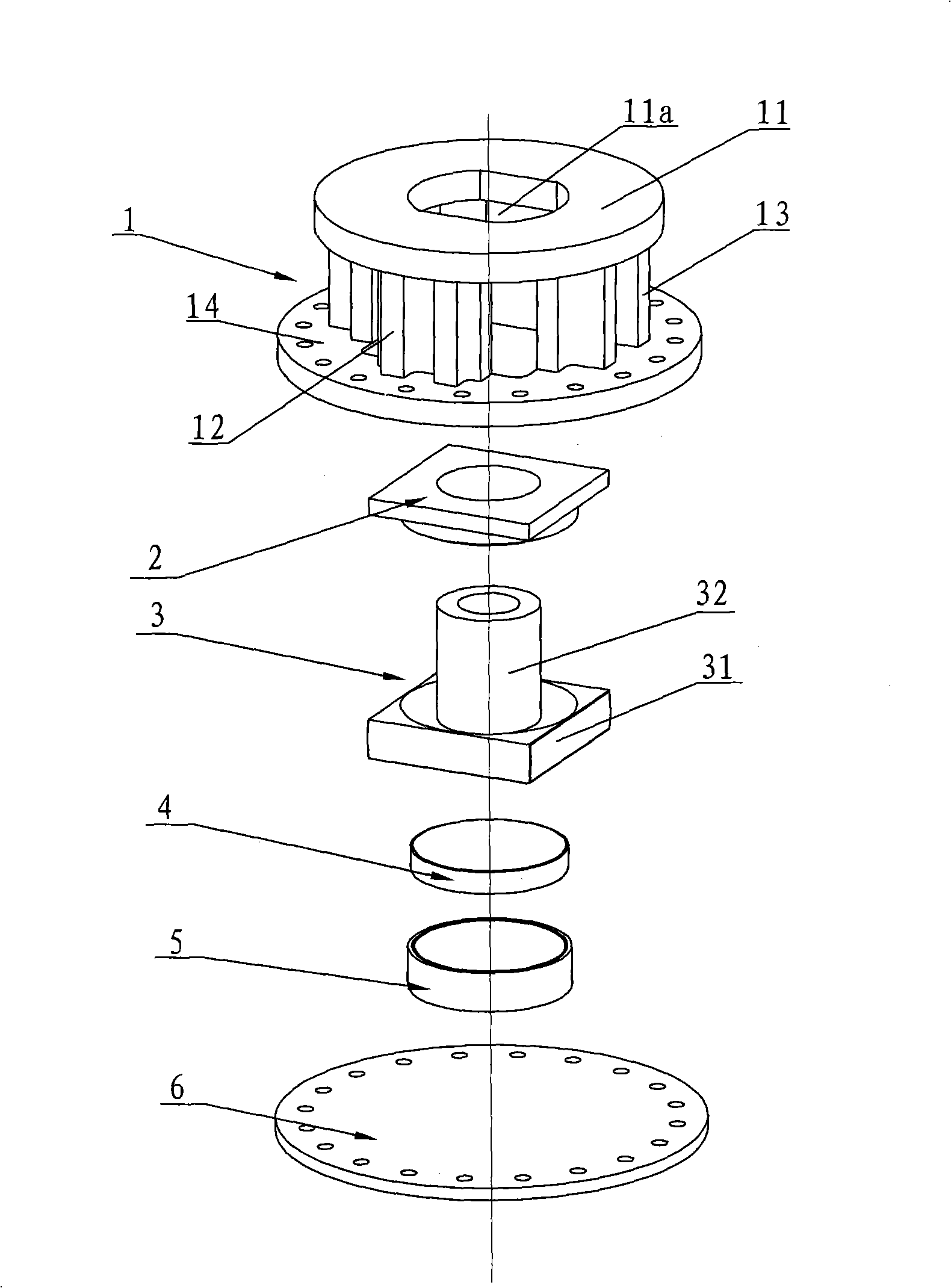 Large pulling resistance slidable ball and socket bearing