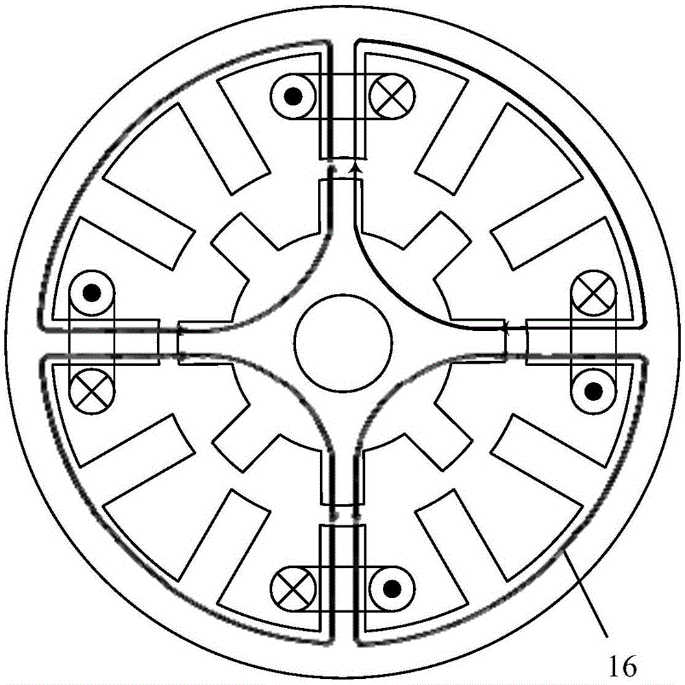 Conical magnetic suspension switch reluctance motor and control method