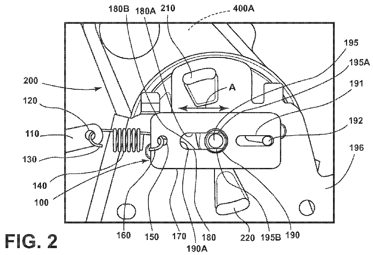 Seat mechanism inertia locking system