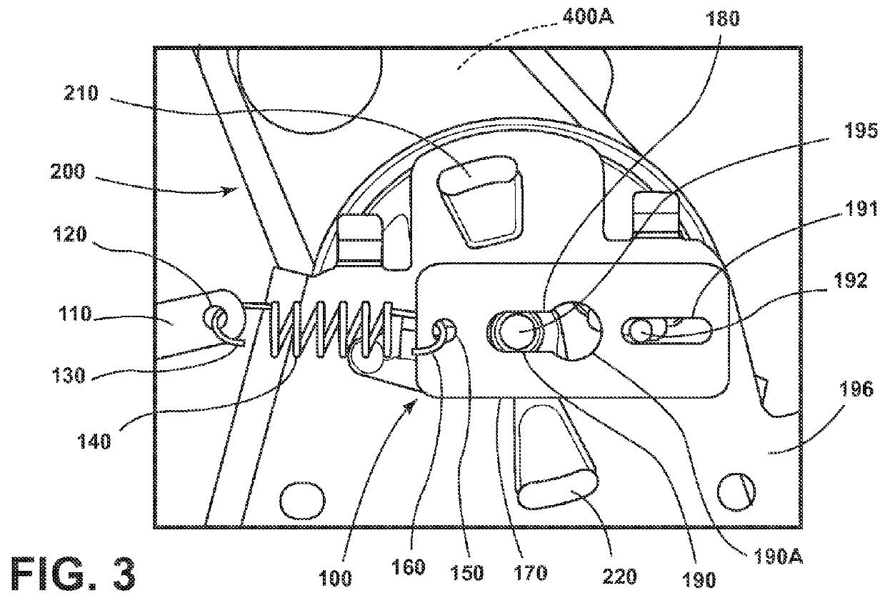 Seat mechanism inertia locking system