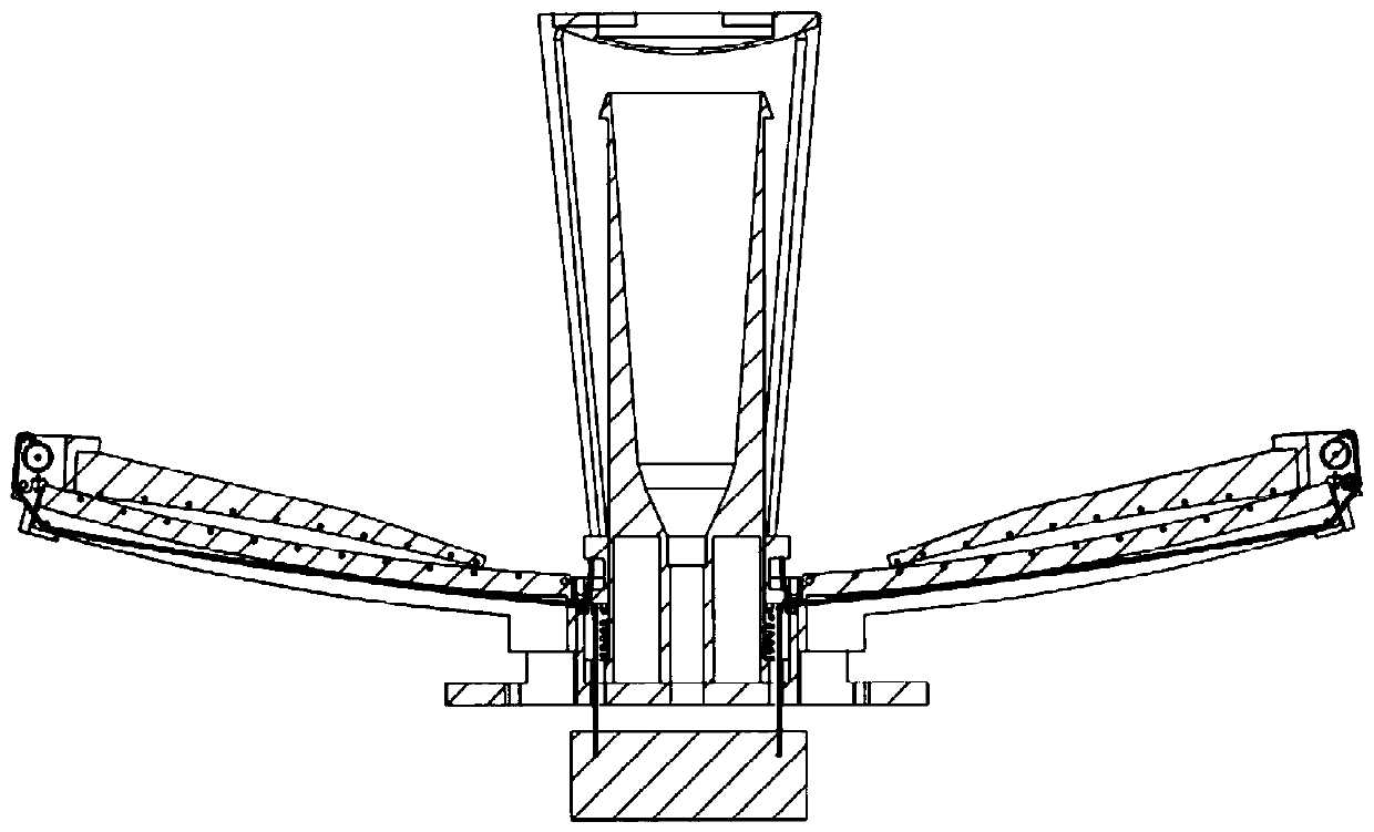 Rope-driven umbrella-shaped Cassegrain antenna main and auxiliary surface stable unfolding mechanism