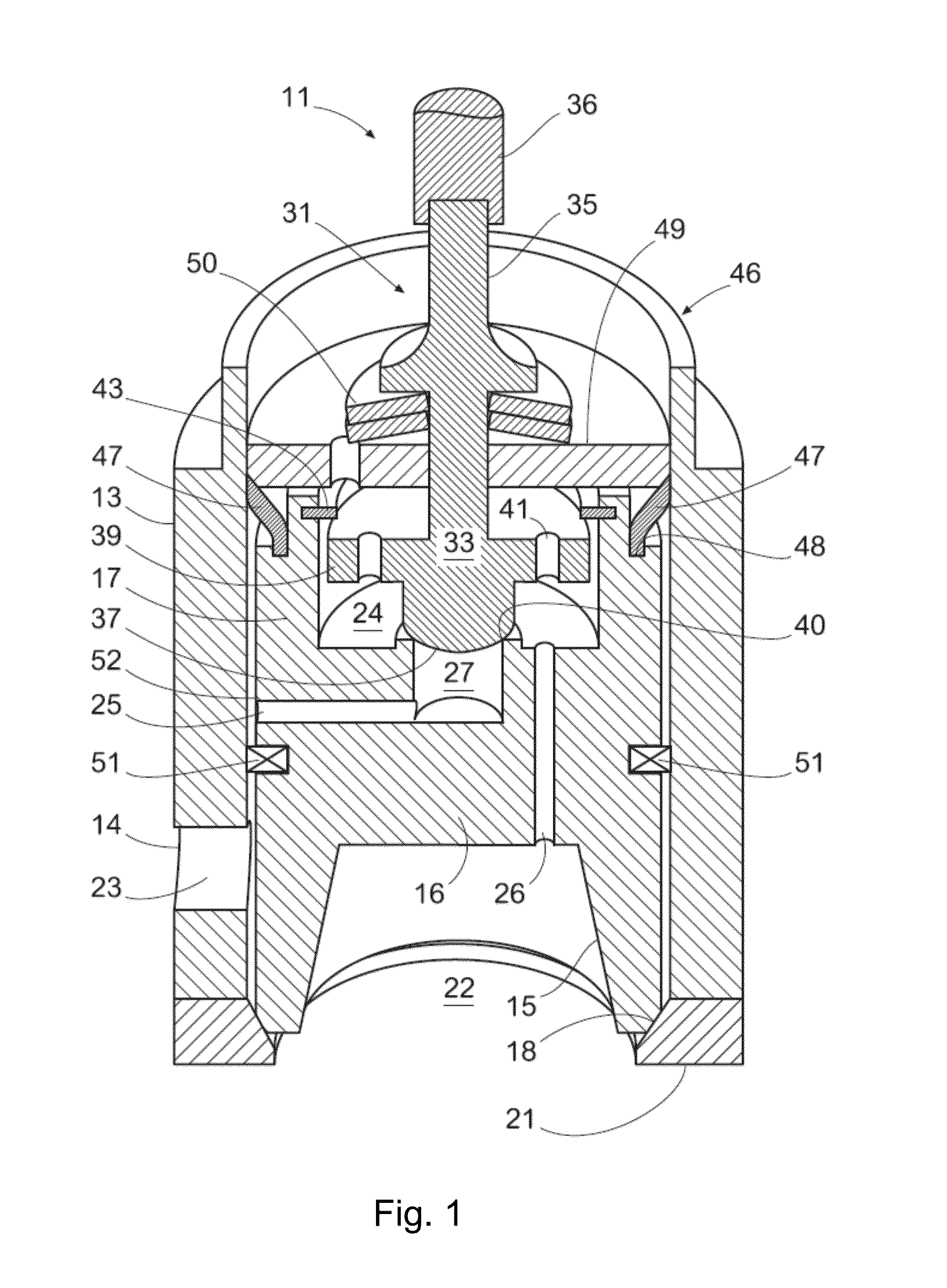 Pressure balanced spring loaded overtravel sealing apparatus