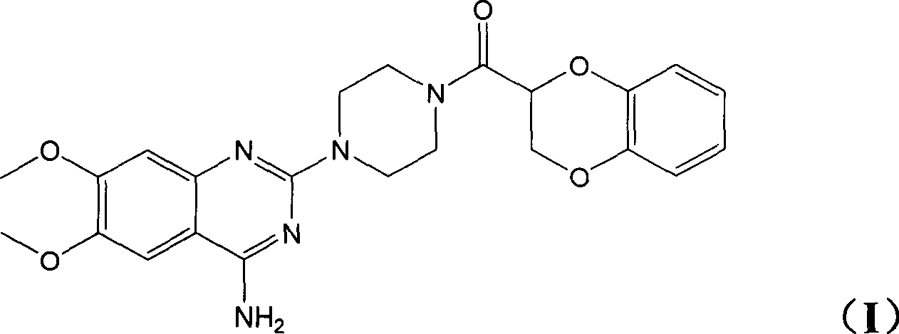 Application of (-)doxazosin in preparing medicine for treating lower urinary tract symptom and bladder excessive activities diseases