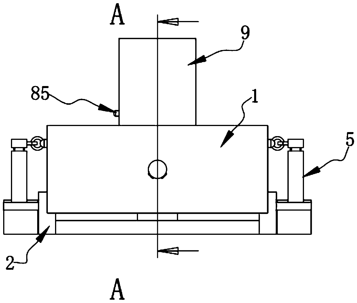 Cement pavement dredging device in water conservancy project