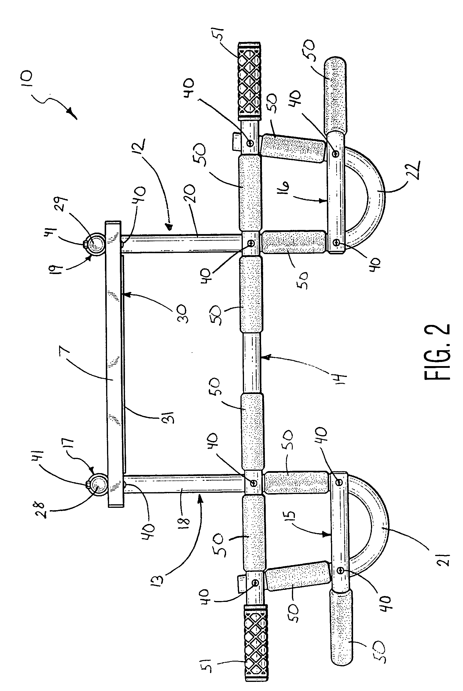 Doorway mounted exercise apparatus