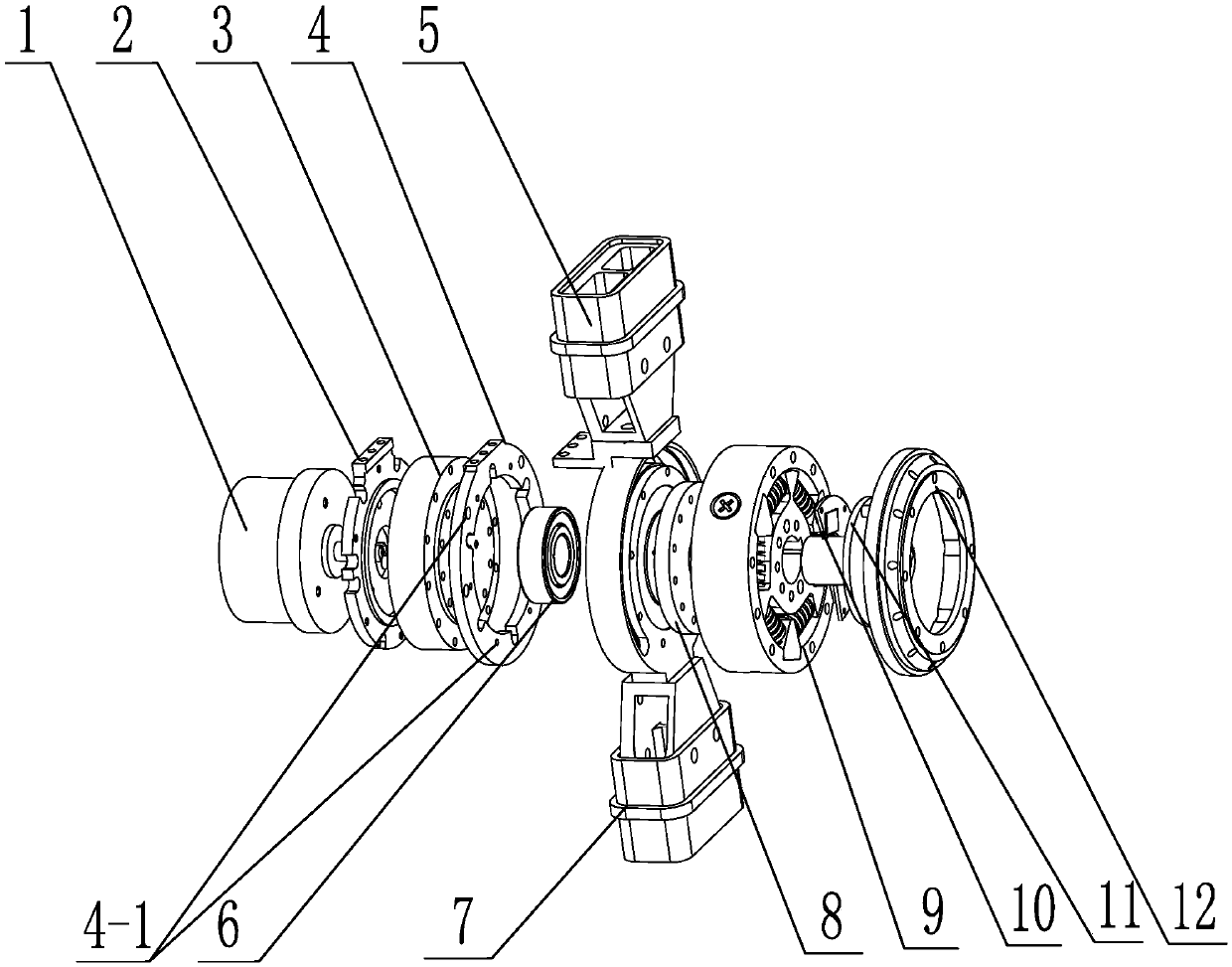 Lower extremity exoskeleton heterogeneous knee joint based on parallel elastomer