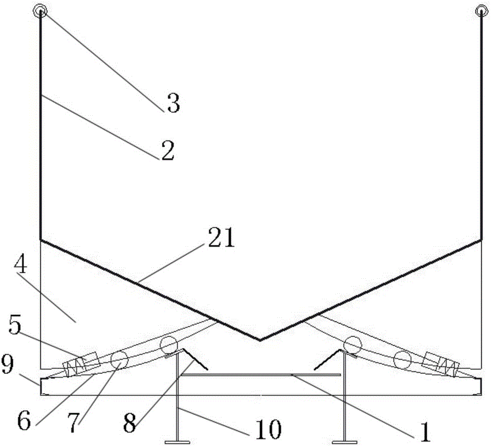 Bulk-cargo-vehicle-mounted self-unloading system