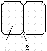 Vertical charging method for roasting carbon blocks and charging die thereof