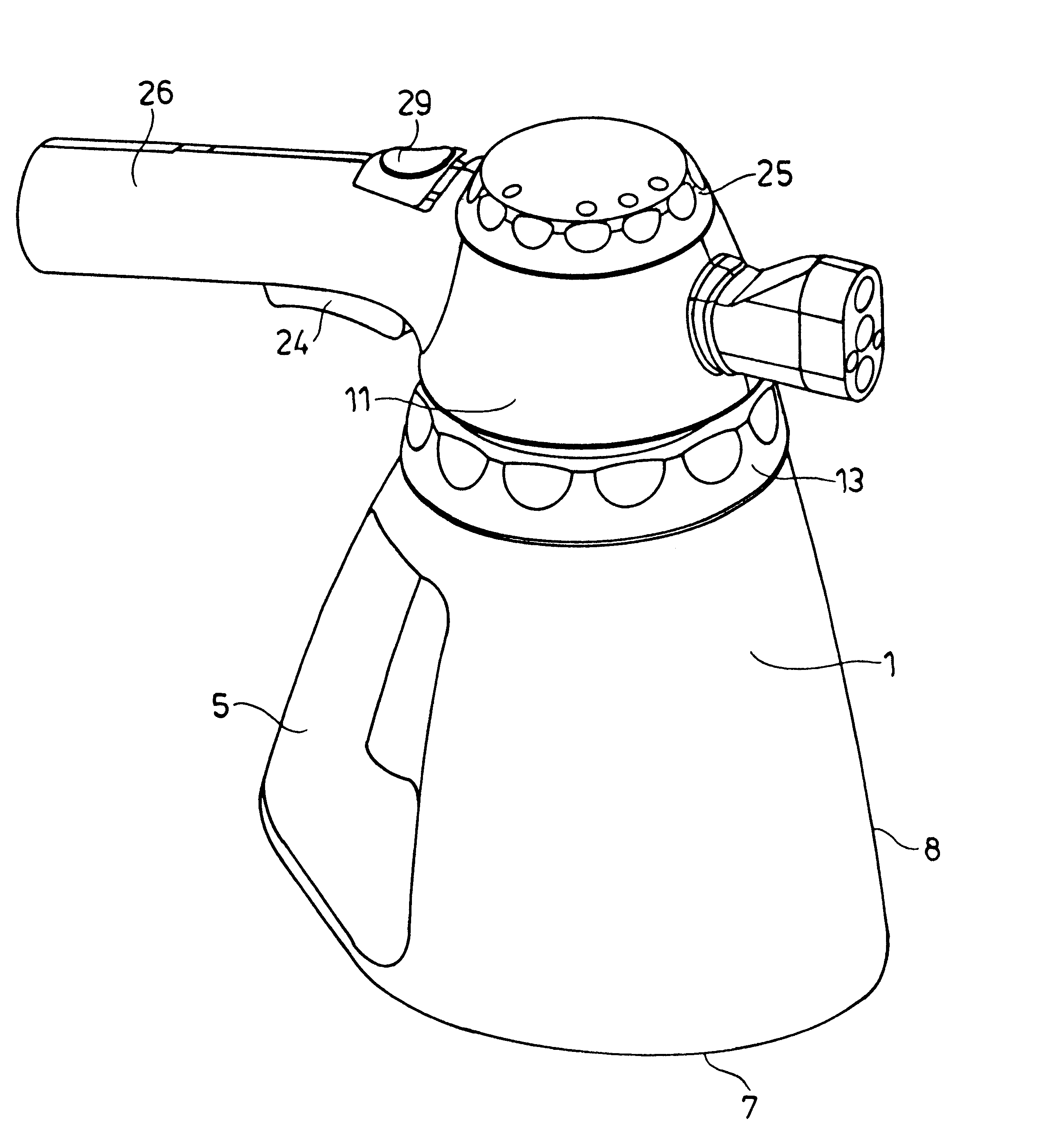 Spraying device