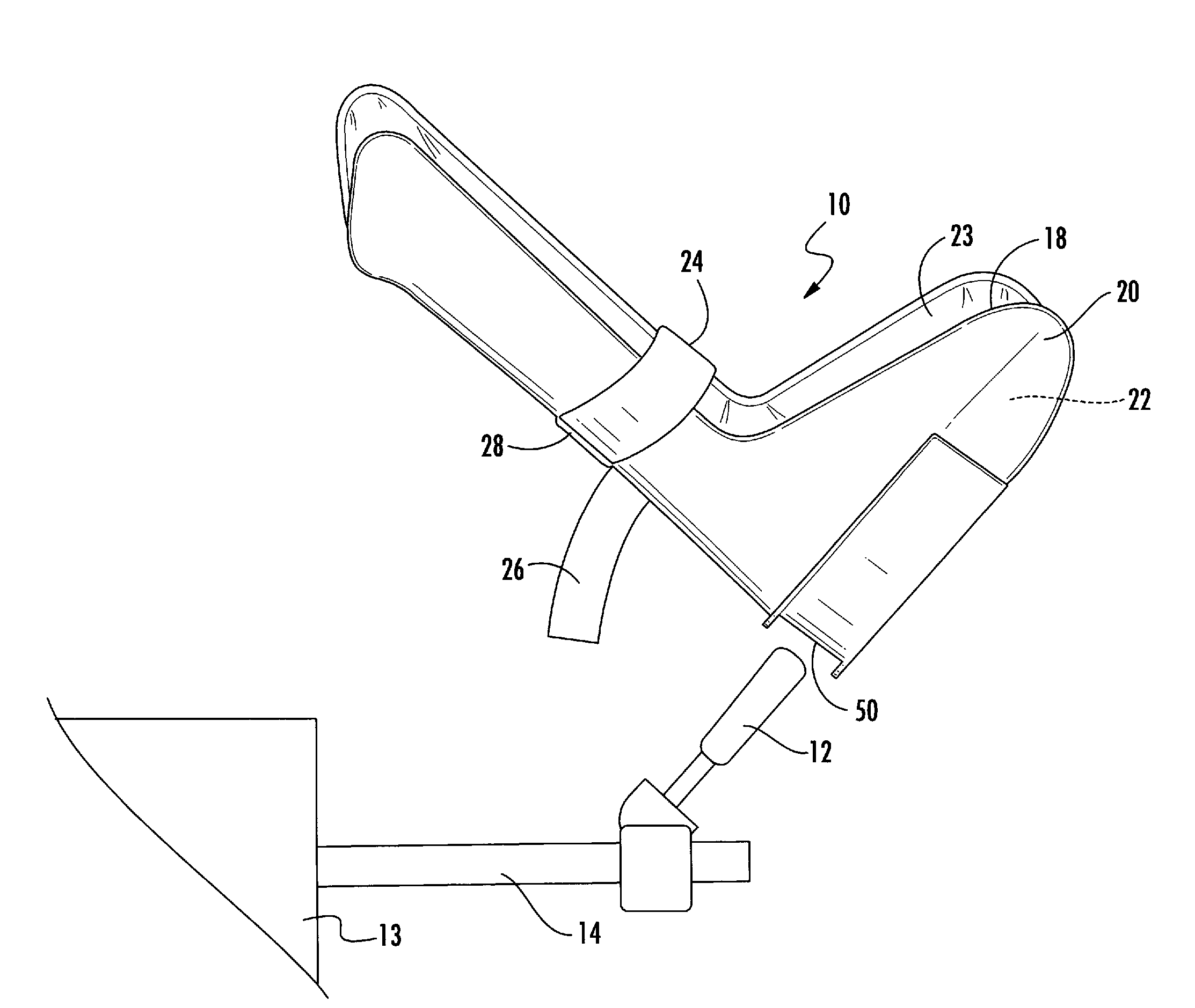 Portable stirrup with leg support