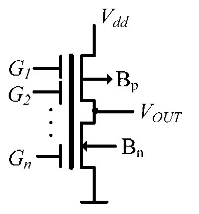 Multiple-valued counter unit based on nerve MOS tube and multi-digit multiple-valued counter