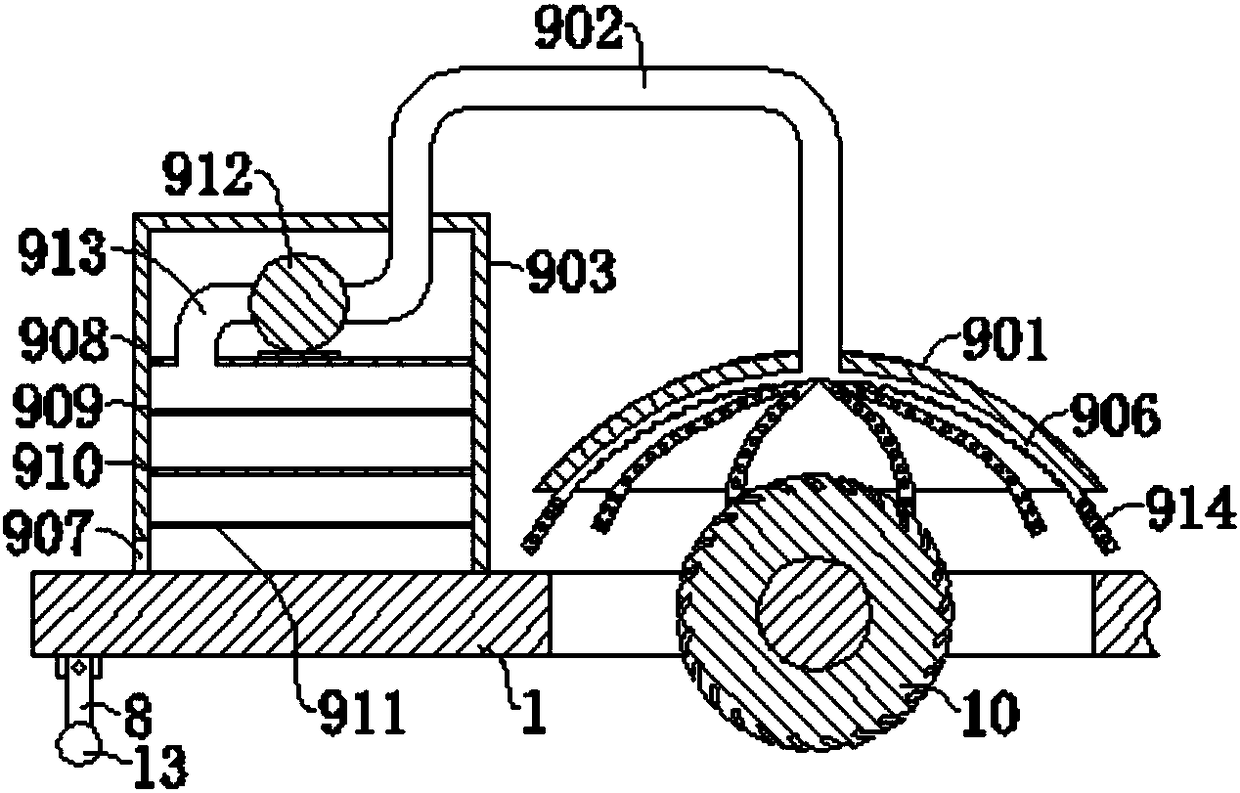 Dustproof pavement grooving machine