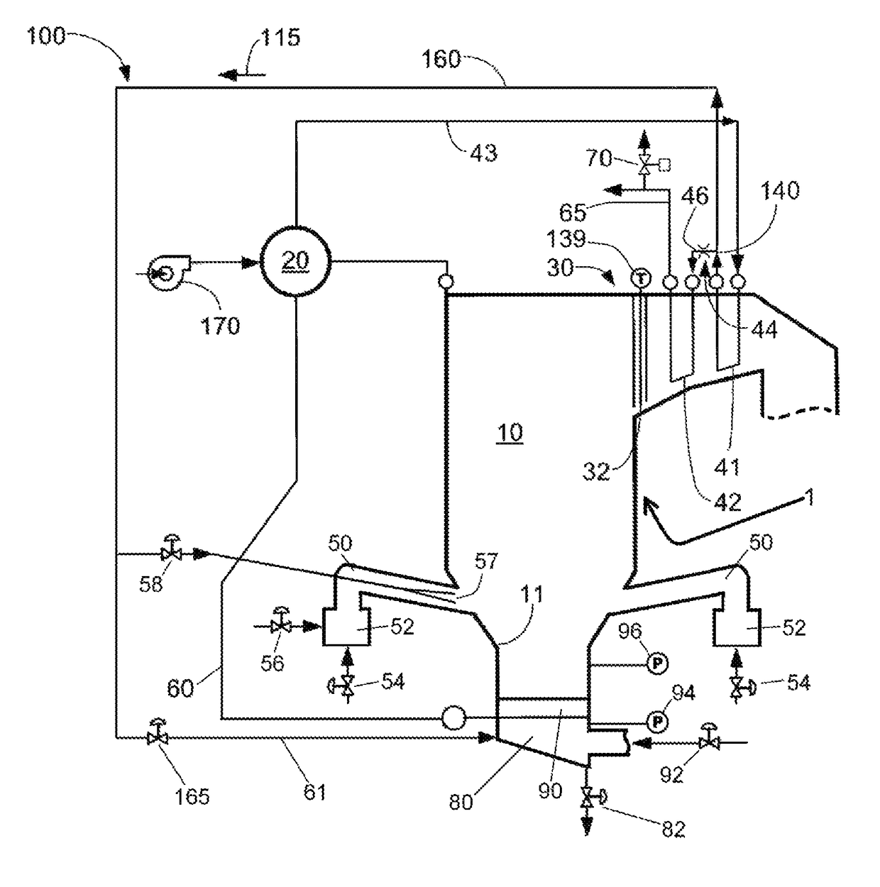 Furnace cooling by steam and air injection