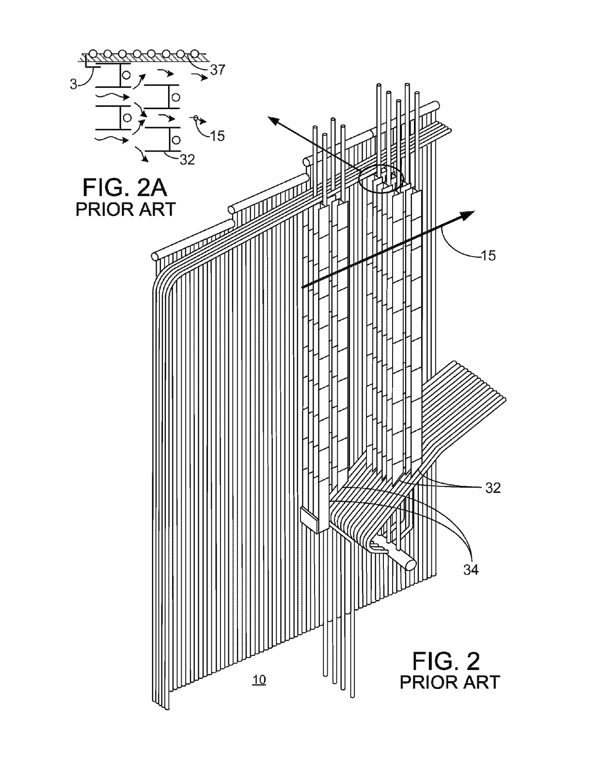 Furnace cooling by steam and air injection