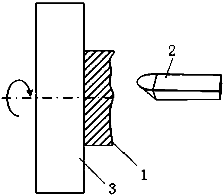 Tool-changing machining method based on CCD camera in-situ measurement