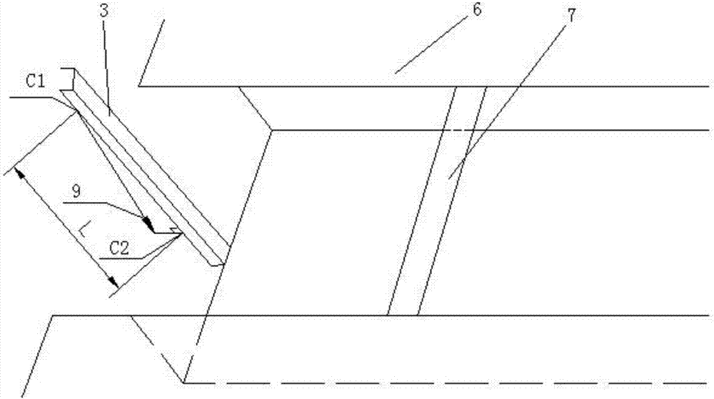 Method for positioning marine main engine foot bolt hole