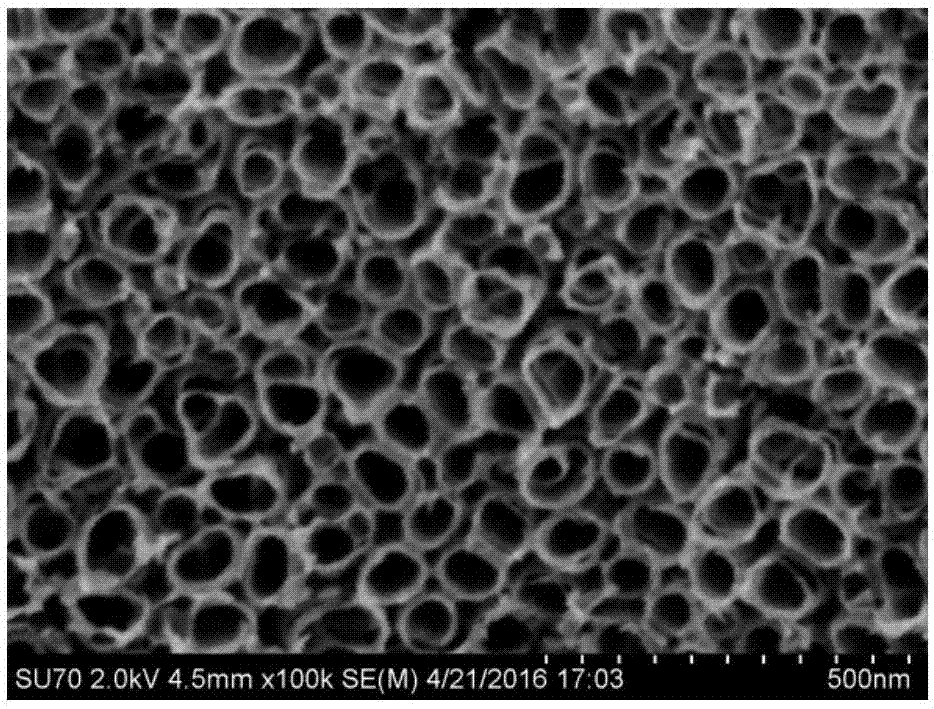 Single oriented iridium oxide nano array preparation and membrane electrode construction method